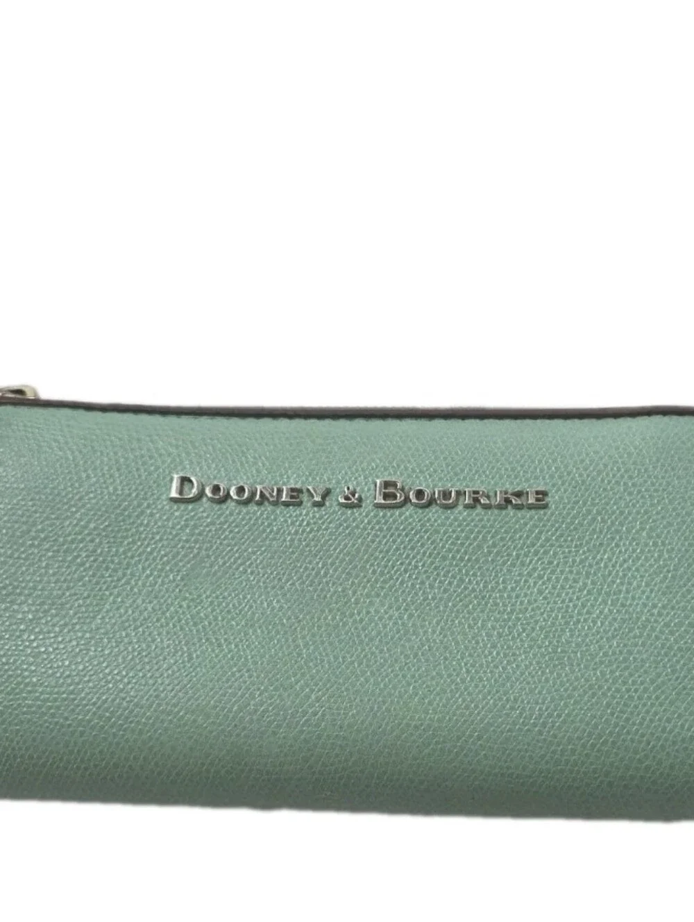 Dooney & Bourke Mint Green Zip-Around Leather Wallet